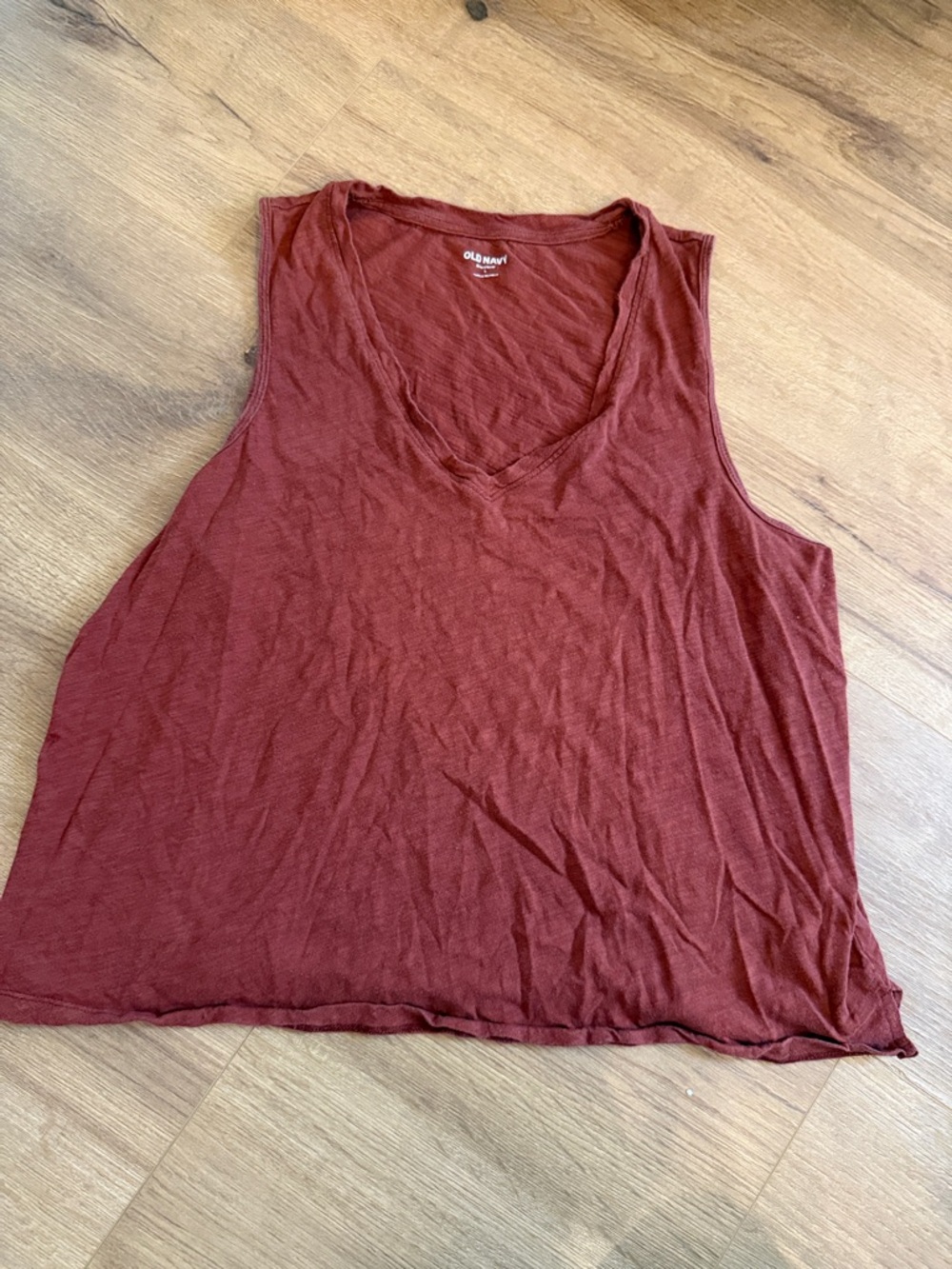Old Navy Sleeveless V-Neck Tank Top - Rust